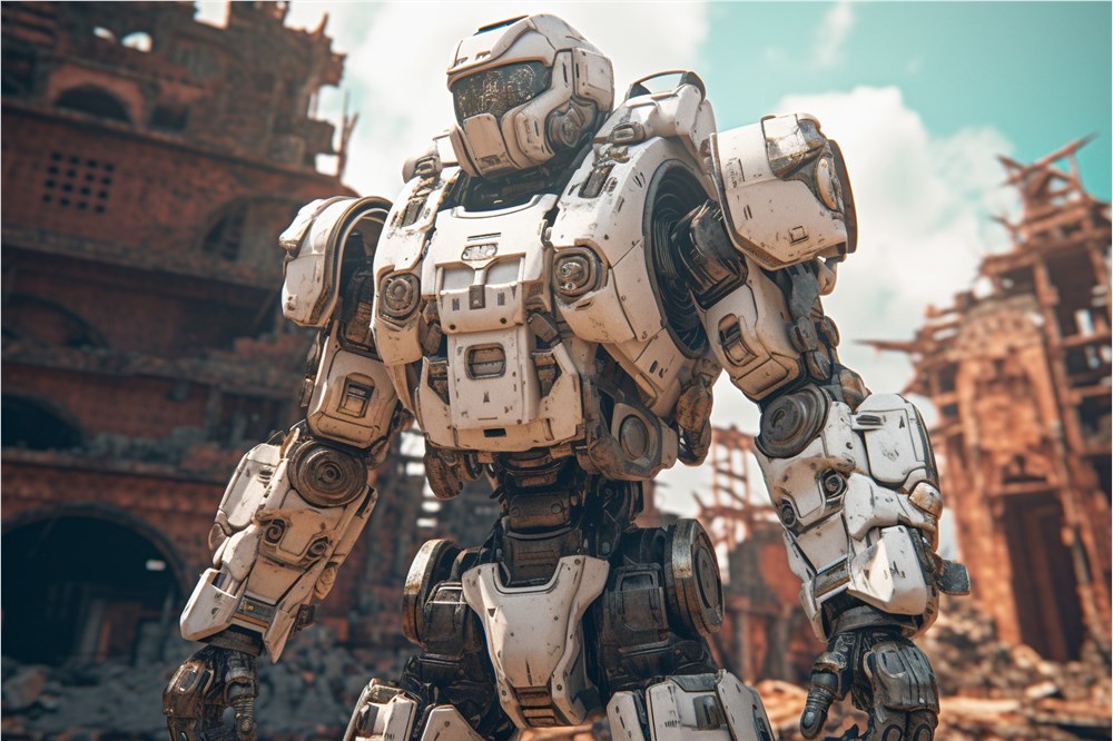 机器人战争 未来 科幻 (1) (图片来源:AI合成) 王兴兴:机器人大模型尚处早期阶段,距离“ChatGPT时刻”还有距离