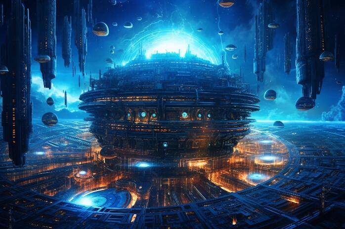 元宇宙 科幻 赛博朋克 绘画 (1)大模型 (图片来源:AI合成) 西藏首个千亿参数藏语大模型“阳光清言”问世,人工智能在高原迈入新阶段