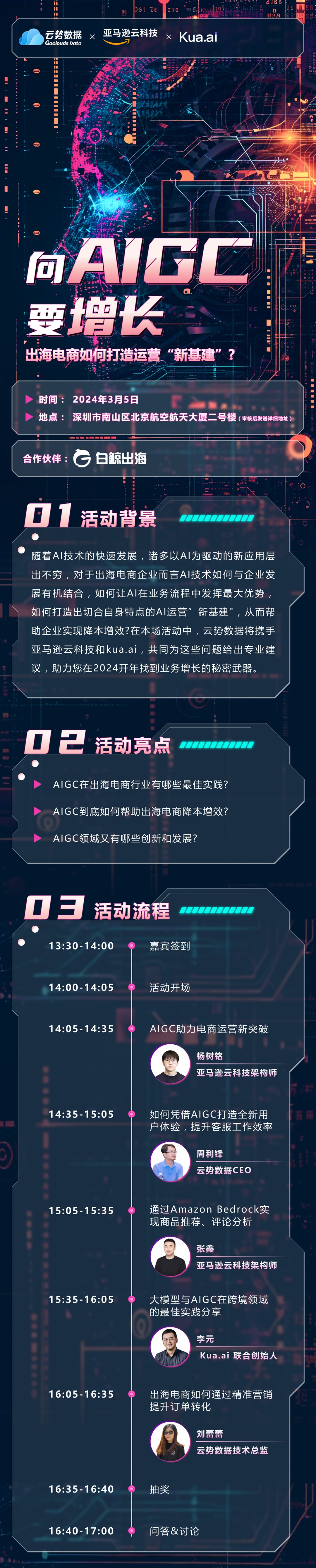 【3.5深圳】向AIGC要增长，出海电商如何打造运营“新基建”？