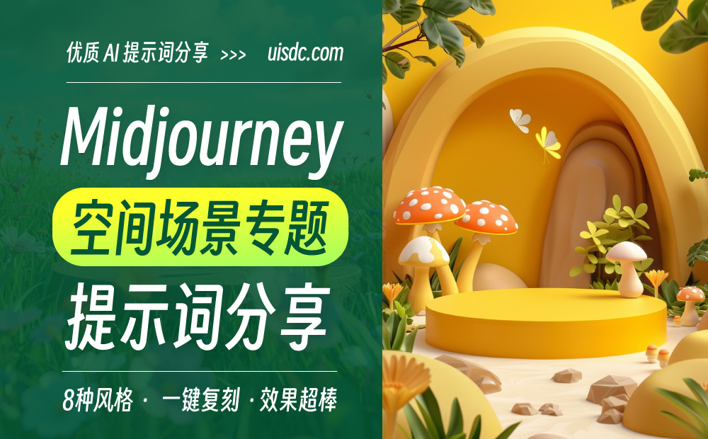Midjourney精选8组热门空间场景词，海报神器来袭！