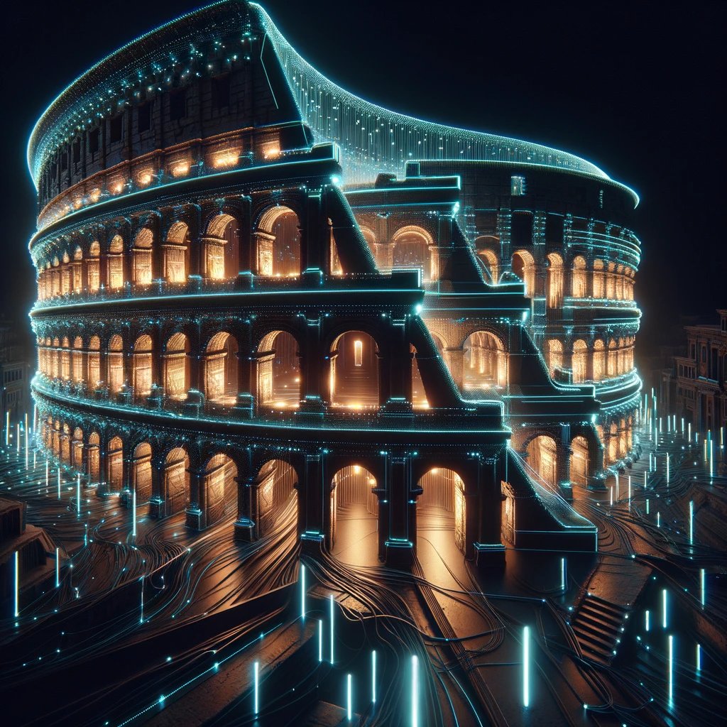 prompt提示词：未来与古代交融，奇幻建筑景观风格的创意之旅