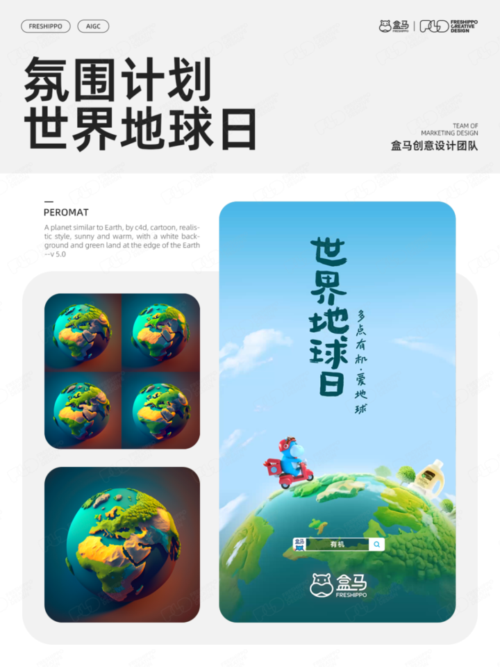 【实战案例】盒马设计|AIGC营销创意年度报告