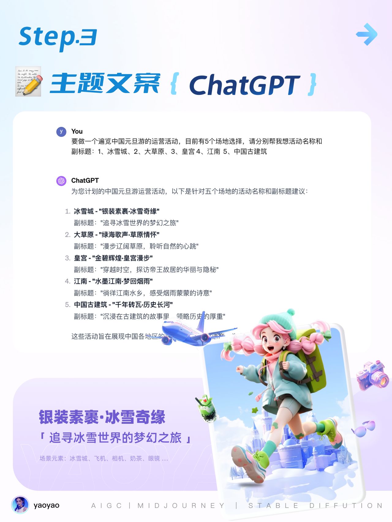 4 步打造独具魅力的运营设计！ AIGC实战应用教程！