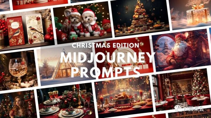 AIGC灵感：25个圣诞节风格提示，可作商业用途的圣诞Midjourney prompt