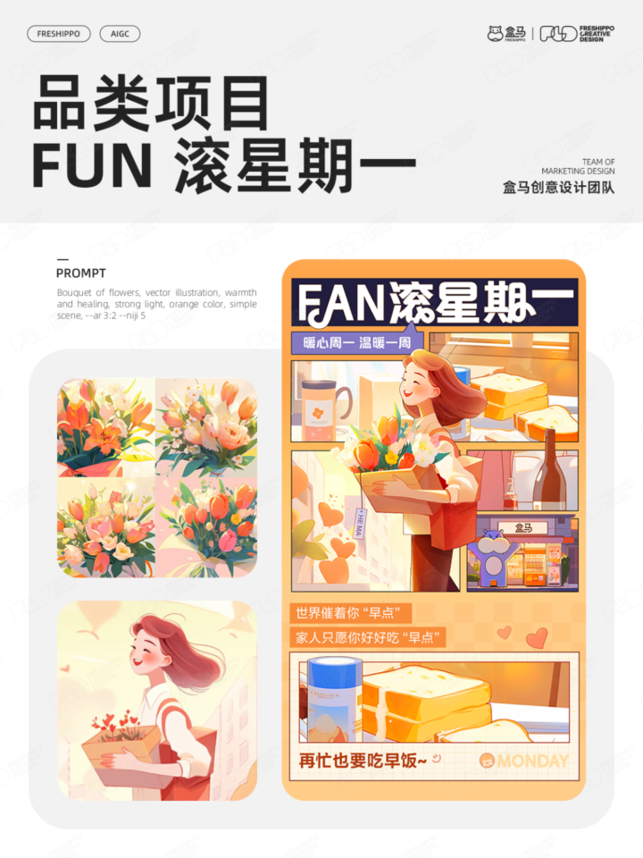 【实战案例】盒马设计|AIGC营销创意年度报告