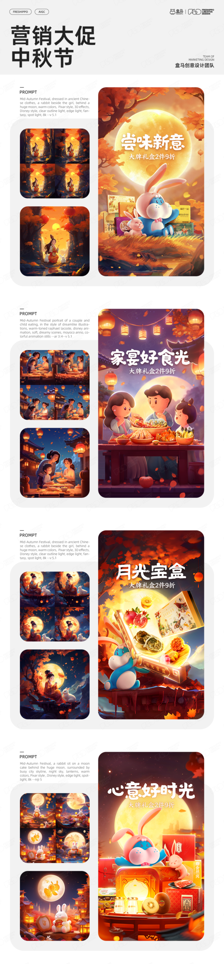 【实战案例】盒马设计|AIGC营销创意年度报告