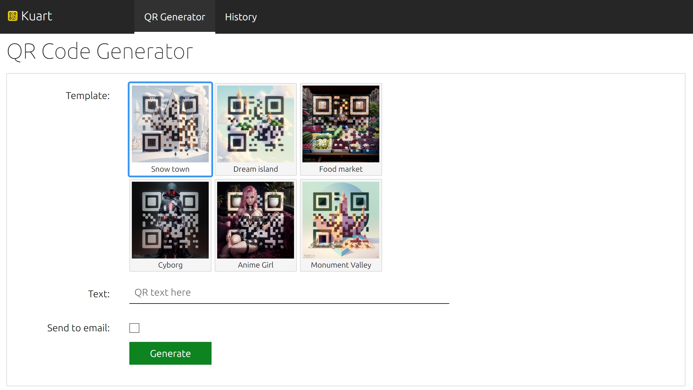 Kuart二维码生成器