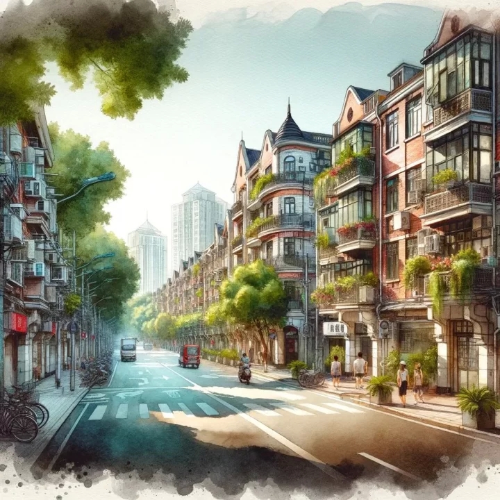 AI教程|速写变照片:《繁花》上海老街(附提示词)