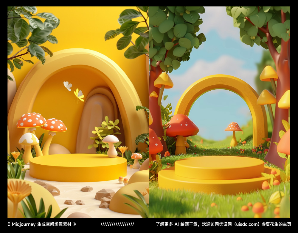 Midjourney精选8组热门空间场景词,海报神器来袭!