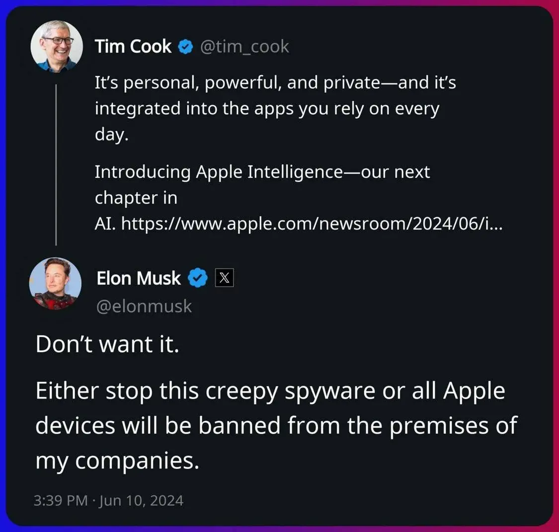 被马斯克炮轰的Apple智能,为什么更接近理想的AI形态?