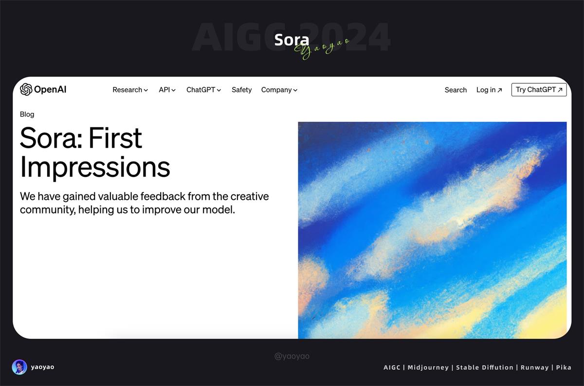 Open AI又出神作，最新Sora视频系列震撼发布，绝对不容错过！