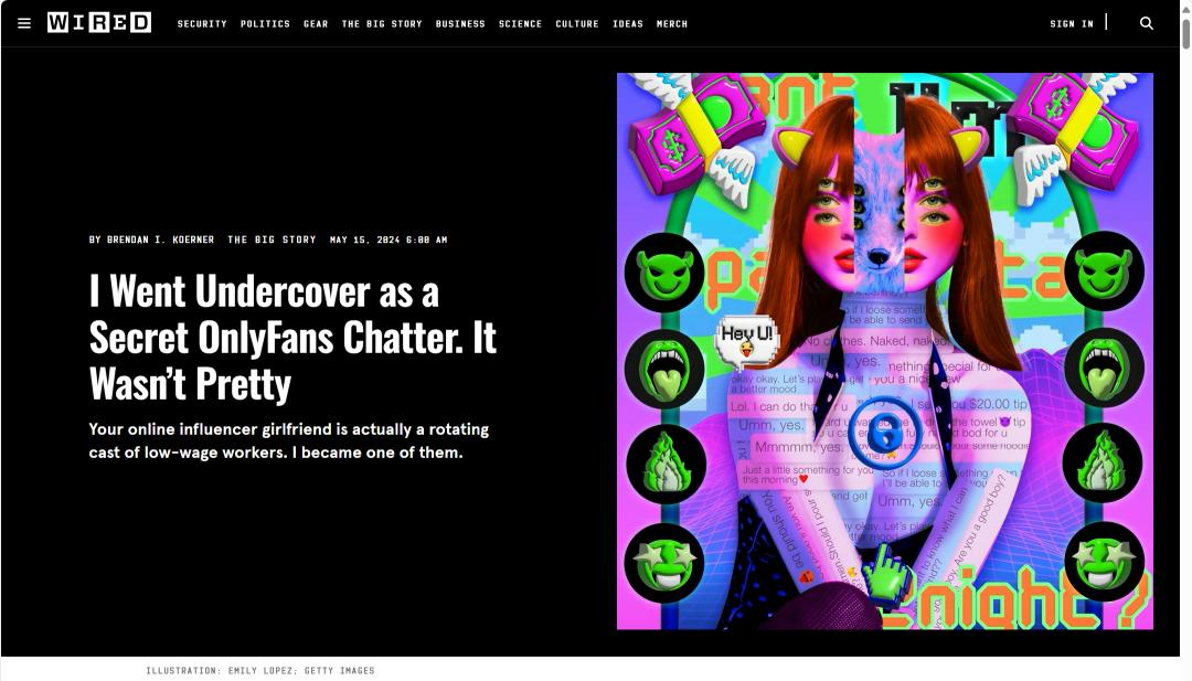 OnlyFans上的AI聊天新趋势:月入过万的背后秘密