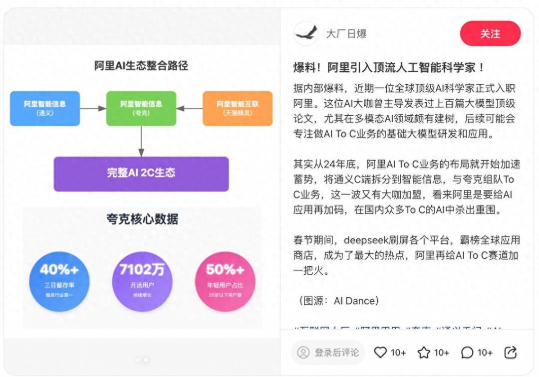 传阿里引入顶级人工智能科学家,打响新年AI To C赛道第一枪