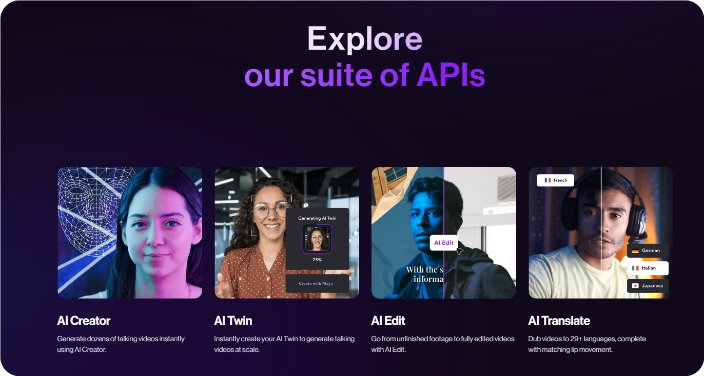 克隆自己，一键编辑！Captions推出革命性AI视频生成编辑API套件
