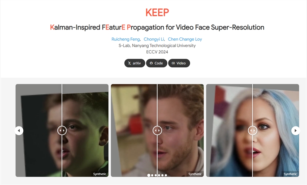 视频美颜大师！模糊人脸秒变高清！KEEP技术让你告别像素脸