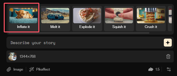 Pika 1.5 “充气”视频社交网络疯传！AI视频这是要上天！