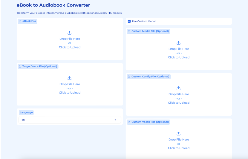 一款免费开源电子书转有声书AI工具：支持语音克隆
