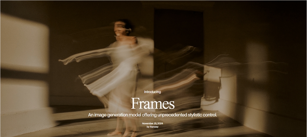 Runway推图像生成模型Frames 专注特定美学，重构创意边界