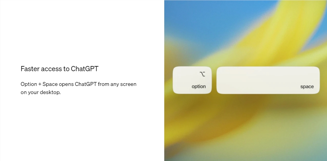 ChatGPT for macOS 现在对所有人开放下载