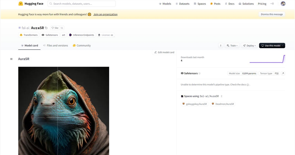 图片高清修复模型AuraSR开源 可放大4倍并补充细节