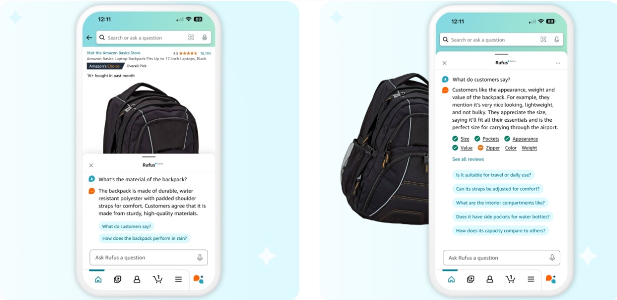 个性化服务升级！亚马逊悄悄上线Rufus AI购物助手