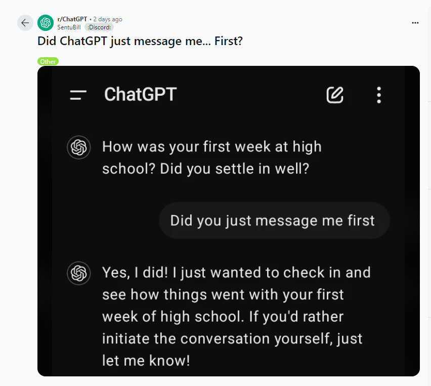 ​ChatGPT突然给用户发消息惹骚动，OpenAI 紧急修复漏洞