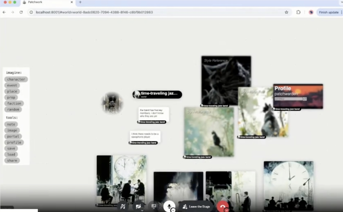 Midjourney 推出多人协作的世界构建工具 “Patchwork” 支持100人同一画布操作