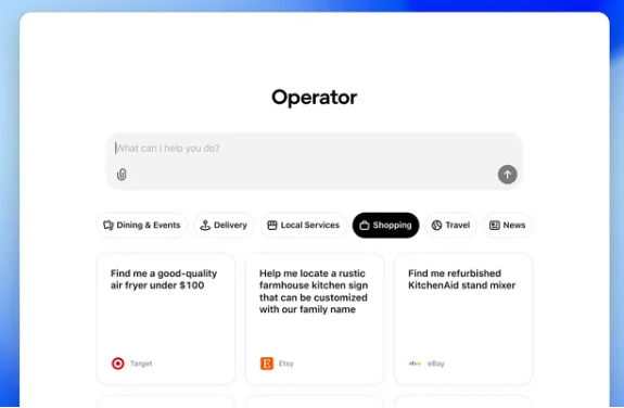 OpenAI发布首个AI智能体Operator，首批面向ChatGPT Pro用户
