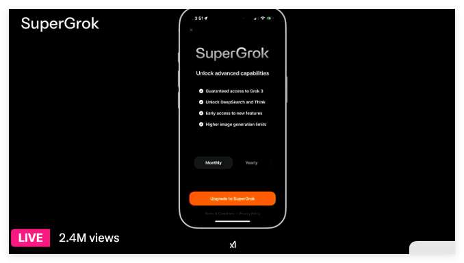 xAI王炸模型 Grok 3发布：​ 超越GPT-4o，计算能力提升10倍