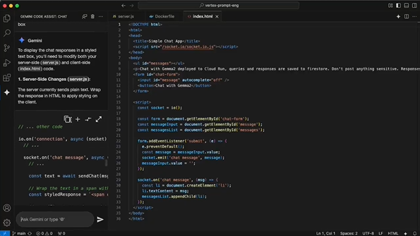 谷歌推免费AI编程助手Gemini Code Assist 每月18万次代码补全
