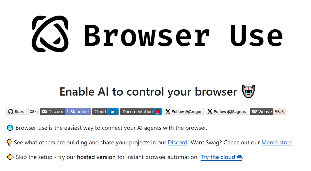 Browser Use – 将AI插上翅膀的浏览器自动化新利器