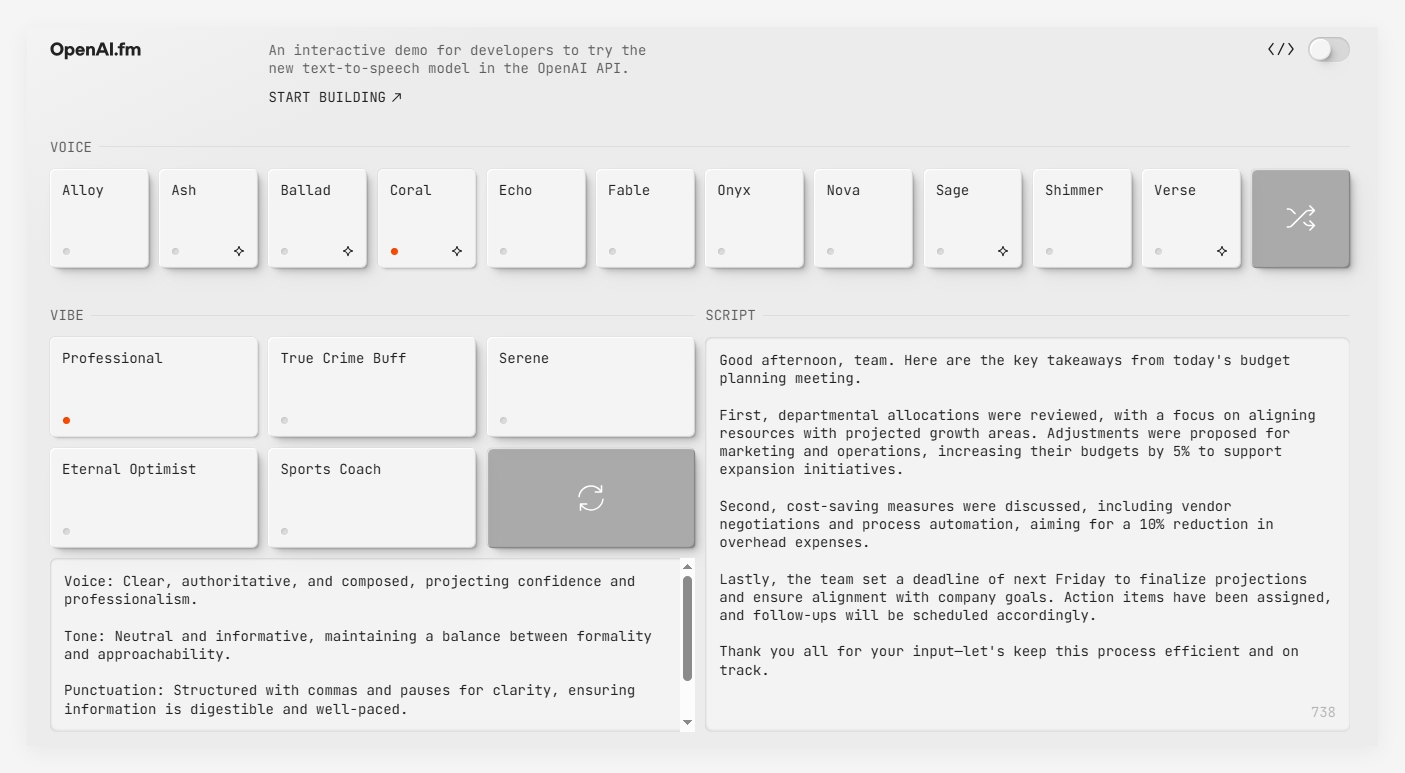 OpenAI推全新语音转录模型gpt-4o-transcribe，语音转文字准确率飙升