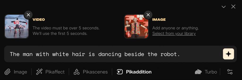 AI视频神器Pika，最近又推出了一个好玩的新功能：Pikaddition