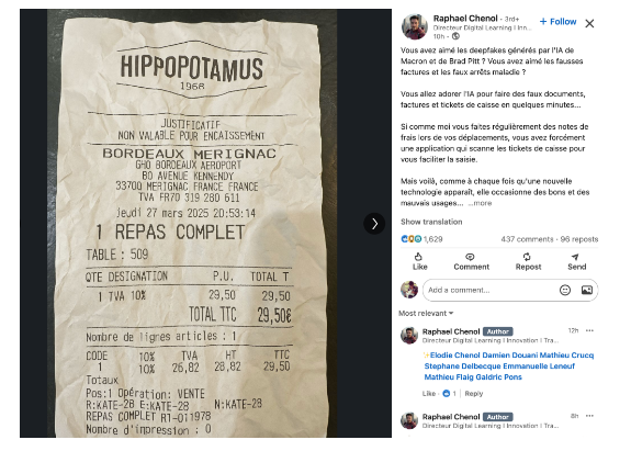 ChatGPT4o 新功能引发安全担忧:AI生成的假收据能骗过谁?