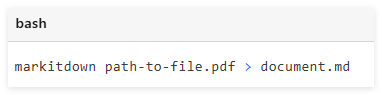微软MarkItDown MCP，可把Word、Excel等转换成markdown格式