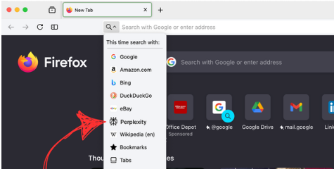 Mozilla 为 Firefox 引入 Perplexity:用户可自由选择 AI 搜索