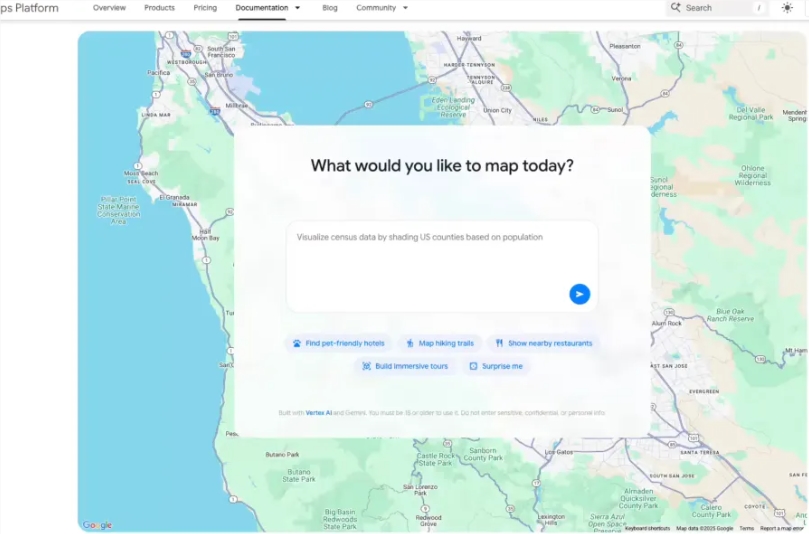 谷歌地图全面AI化！Gemini驱动“地图智能体”上线，一句话生成交互地图，开发者与用户双赢