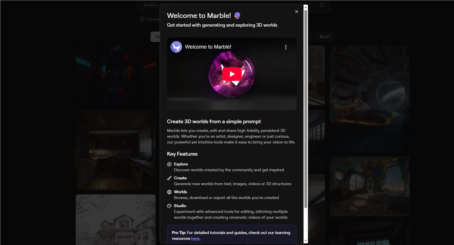 ​李飞飞的 World Labs 发布首款商用 3D 世界模型 Marble，支持多种输入生成