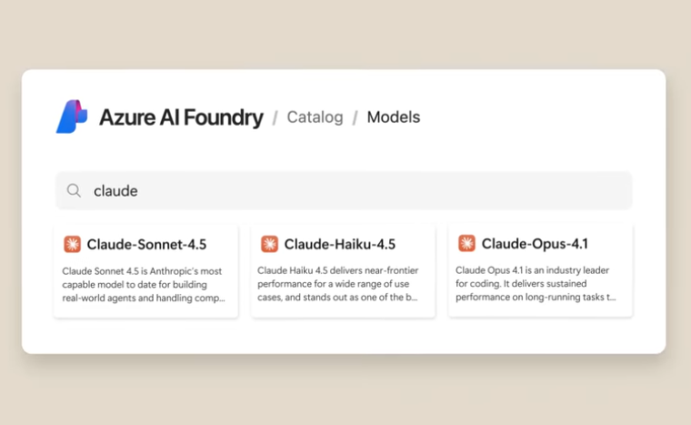 ​Claude AI 模型正式上线 Microsoft Foundry 与 365 Copilot