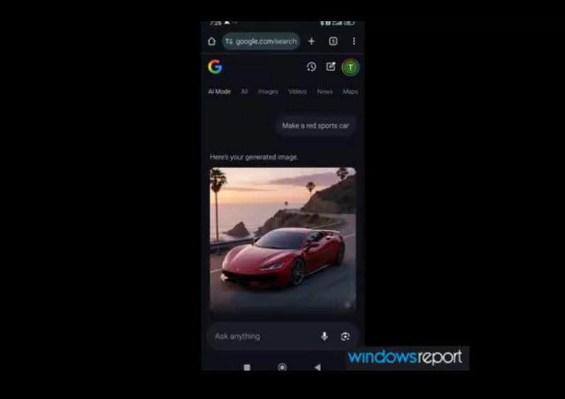谷歌在其安卓版 Chrome 浏览器的 Canary 增加 AI 图像生成功能