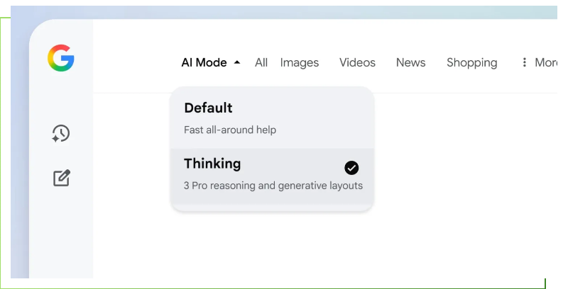 谷歌 AI 搜索体验“提速”:新设计实现无缝对话，Gemini3Pro 杀入120国市场!