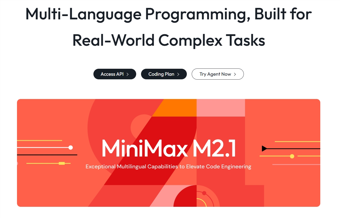 MiniMax M2.1震撼开源！100亿激活参数编码模型登顶SOTA，多语言编程全面超越Gemini3Pro与Claude 4.5
