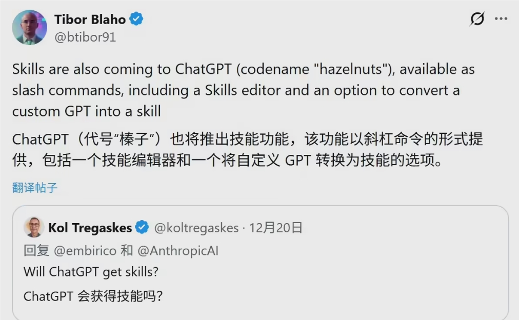 OpenAI 推出新 “技能” 功能，ChatGPT 将更智能化处理复杂任务！