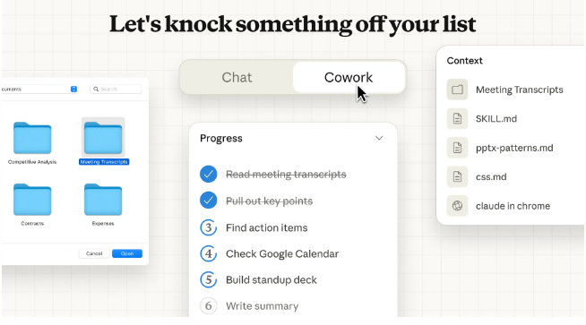 告别对话框操作!Claude Cowork 开启并行任务模式，支持4K 办公自动化
