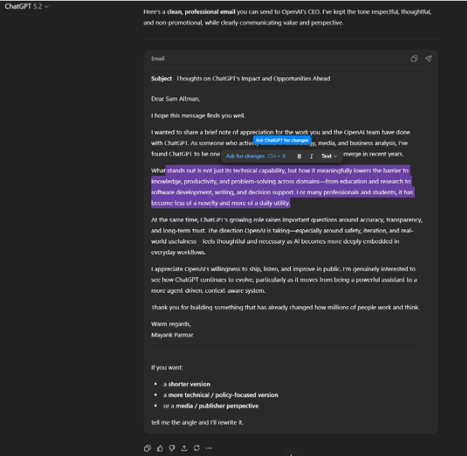 OpenAI 密谋网页版重大升级:代号 "Salute" 与内联编辑功能曝光