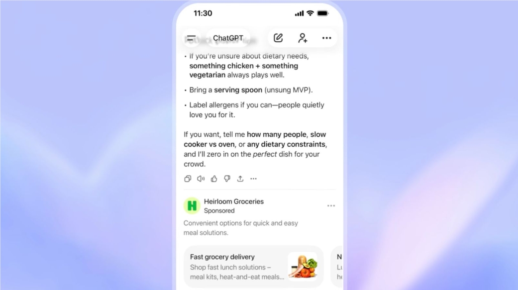 ChatGPT 免费版要看广告了！OpenAI 开启创收模式，竞争对手 Anthropic 隔空“补刀”