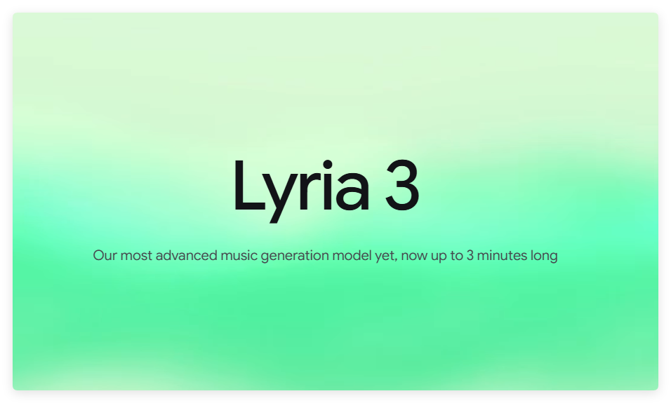 Google DeepMind 发布 Lyria 3 Pro：AI 音乐从"30秒试听"变成完整歌曲