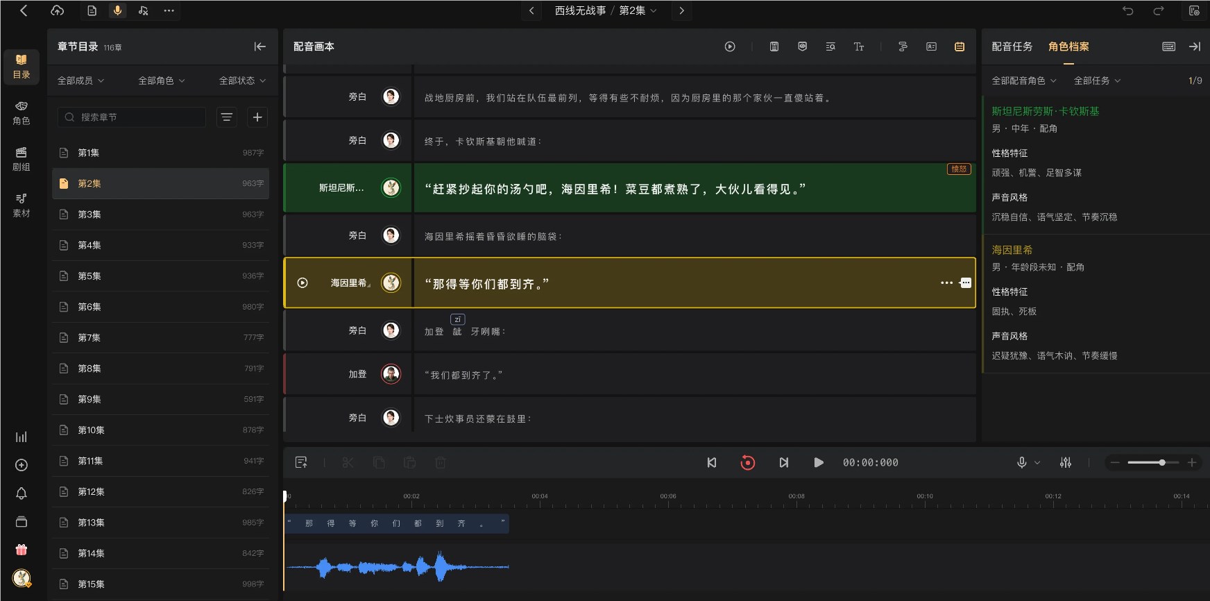 万象有声上线「全自动 AI 多播有声书创作」，万字成本不到 8 元
