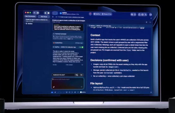 ​苹果 Xcode 27 深度集成 AI 智能体，迎来“氛围编程”新时代