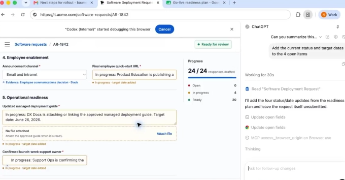 ​ChatGPT正式"住进"Chrome浏览器：能看网页、能操作标签页，还能碰你的本地文件